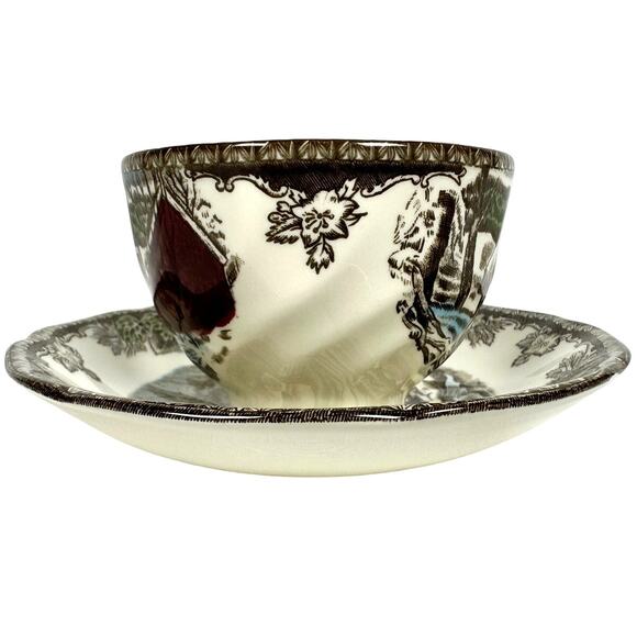 Johnson Bros Friendly Village England Vintage The Ice House Cup and Saucer Set! - Picture 2 of 11